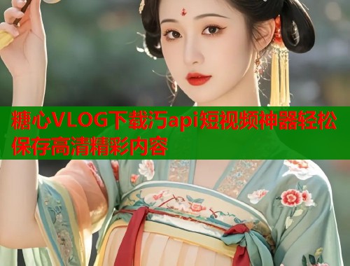 糖心VLOG下载汅api短视频神器轻松保存高清精彩内容