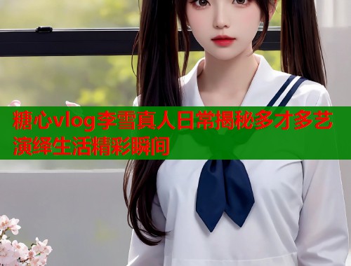糖心vlog李雪真人日常揭秘多才多艺演绎生活精彩瞬间