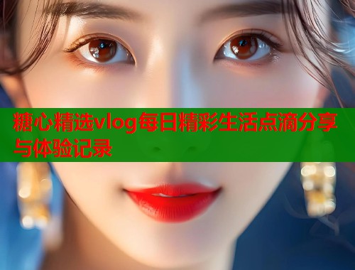 糖心精选vlog每日精彩生活点滴分享与体验记录  第2张